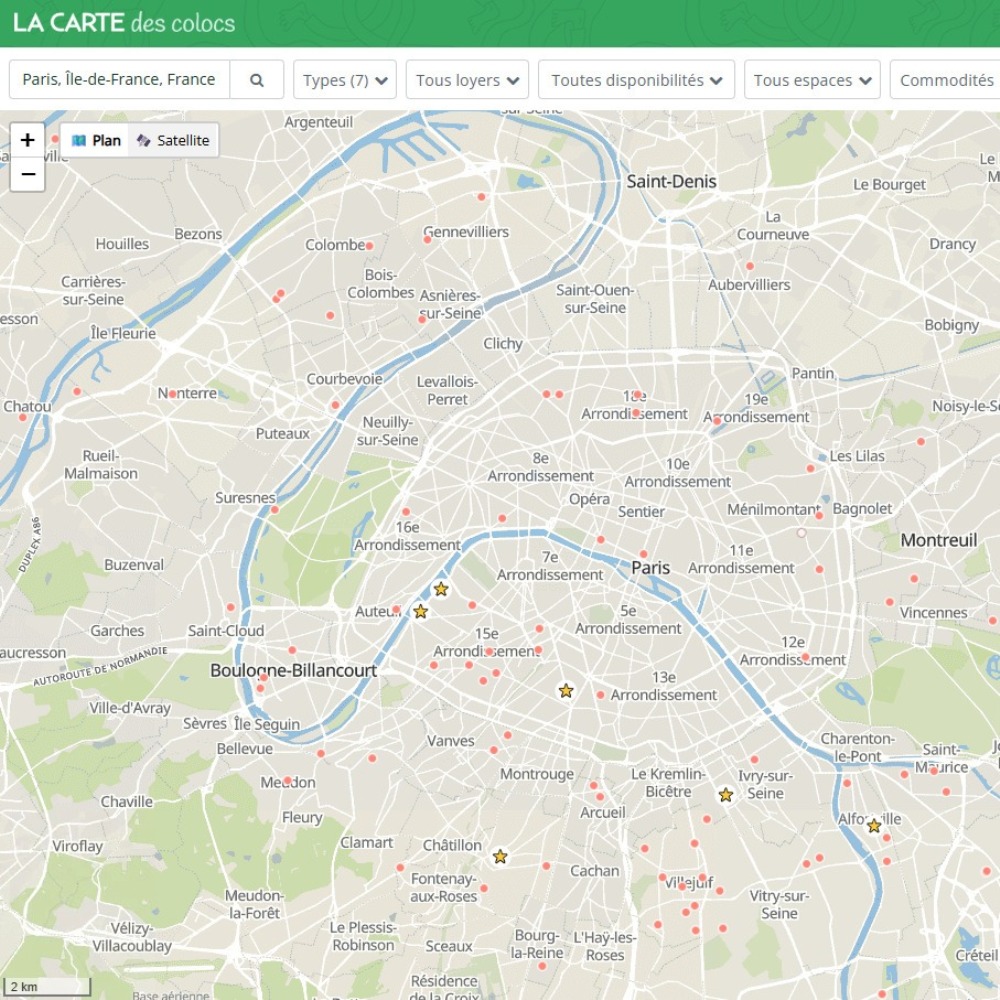 La Carte des Colocs